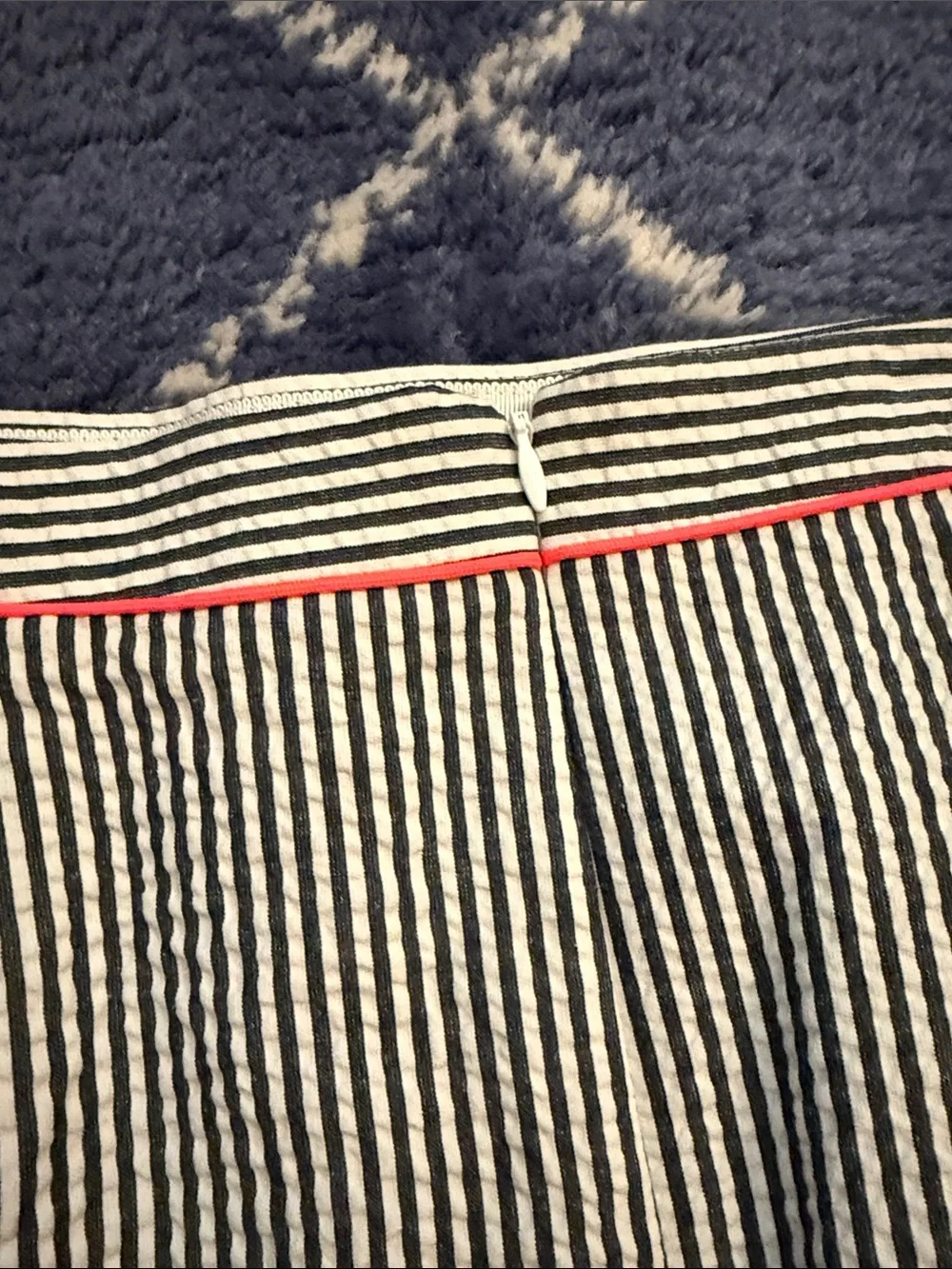 J. Crew Black & White Pinstripe Pencil Skirt - size 4